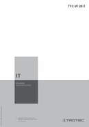 Manuale d’uso del termoventilatore TFC-W 28 E (IT)