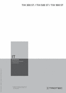 Manuale d’uso Pannelli riscaldanti a infrarossi TIH 300 ST / TIH 500 ST / TIH 900 ST (IT)