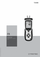 Manuel d'utilisation anémomètre à tube de Pitot TA400 (FR)