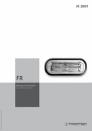 Manuel d'utilisation chauffage radiant IR 2001 (FR)
