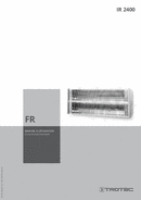 Manuel d'utilisation chauffage radiant IR 2400 (FR)