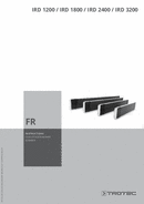 Manuel d'utilisation chauffage radiant sombre IRD 1200 / IRD 1800 / IRD 2400 / IRD 3200 (FR)