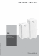 Manuel d'utilisation déshumidificateur TTK 27 HEPA / TTK 64 HEPA (FR)