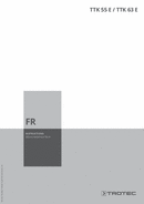 Manuel d'utilisation déshumidificateur TTK 55 E / TTK 63 E (FR)