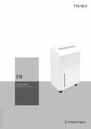 Manuel d'utilisation déshumidificateur TTK 90 E (FR)