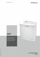 Manuel d'utilisation humidificateur B 200 ECO (INT)