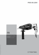 Manuel d'utilisation marteau de forage et de burinage PRDS 05-230V (FR)