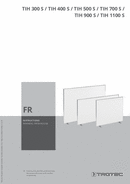 Manuel d'utilisation panneau radiant à infrarouge TIH 300 S / TIH 400 S / TIH 500 S / TIH 700 S / TIH 900 S / TIH 1100 S (FR)