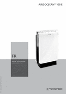 Manuel d'utilisation purificateurs d’air AirgoClean® 100 E (FR)