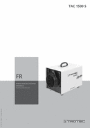 Manuel d'utilisation purificateurs d’air TAC 1500 S (FR)