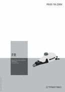 Manuel d'utilisation pyrograveur PEGS 10-230V (FR)