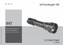 Manuel d'utilisation UV‑Torchlight 15F (INT)