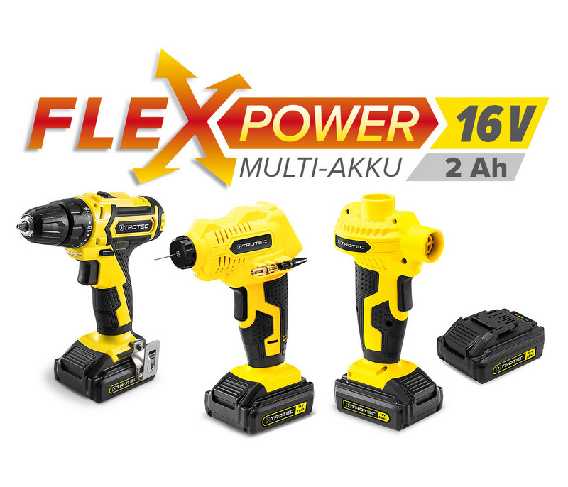 Multi-batterie Flexpower 16 V, 2 Ah