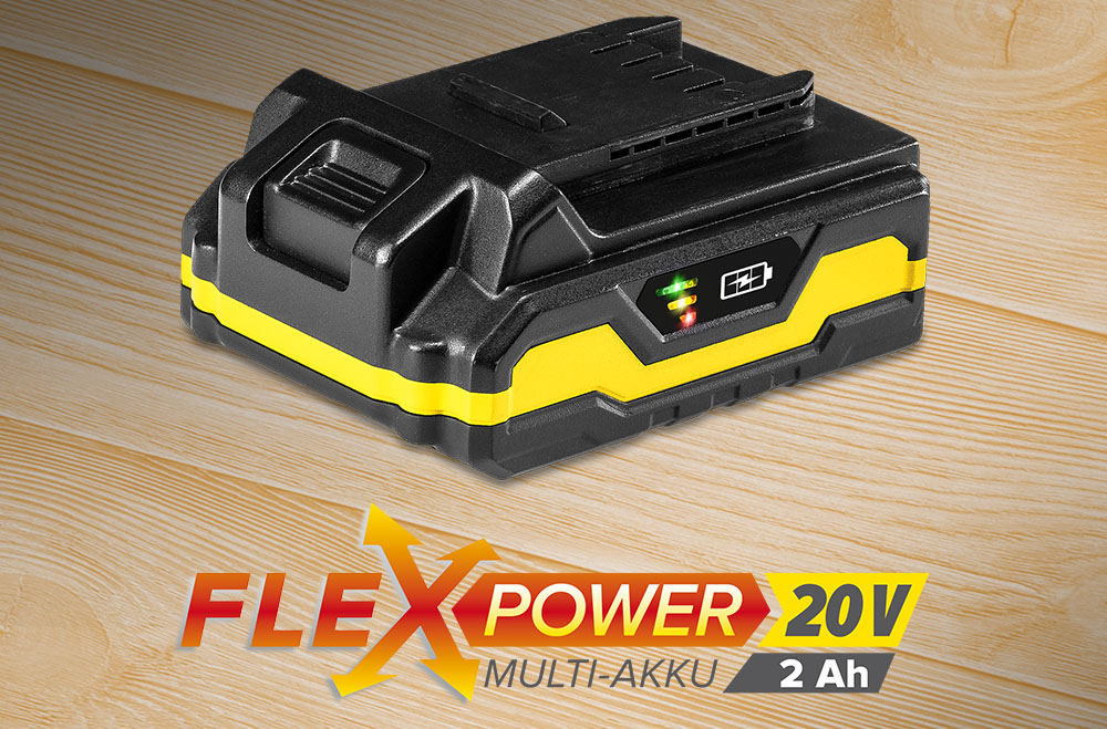 Multi-batterie Flexpower 20 V, 2 Ah