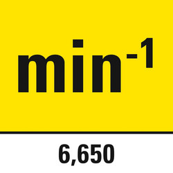 Numero di giri 6.650 min-1