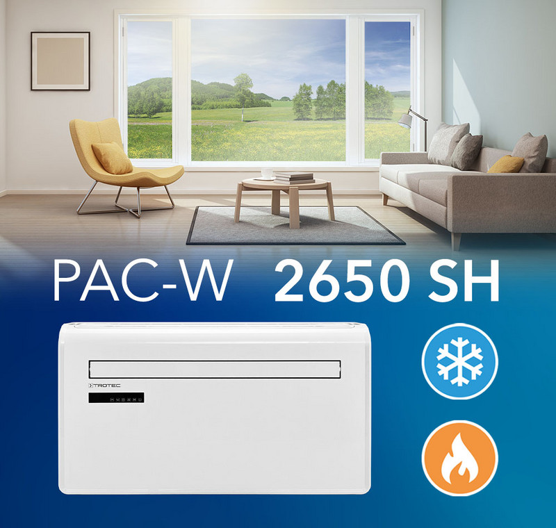 PAC-W 2650 SH – Climatiseur confort monobloc pour chauffer