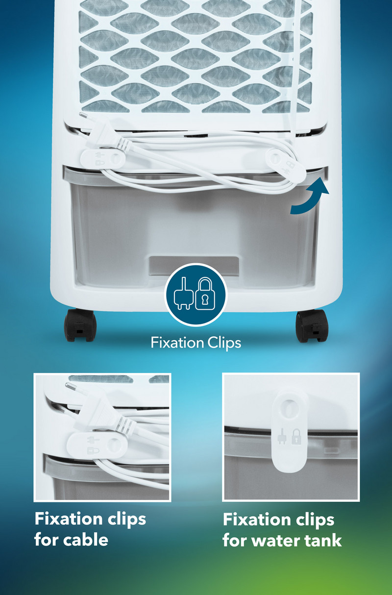 PAE 35 HEPA : les clips de fixation