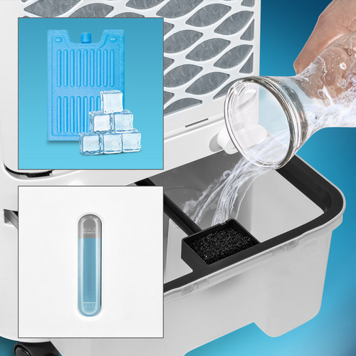 PAE 35 HEPA : réservoir d'eau avec clips de fixation