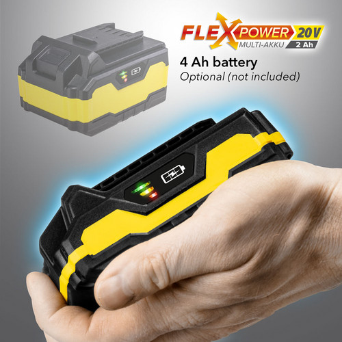 PGSS 15-20V : la multi-batterie Flexpower 20 V/2 Ah