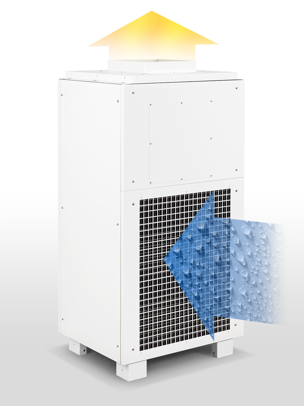 Possibilità di collegamento per sistemi di canalizzazione o tubi flessibili di ventilatori