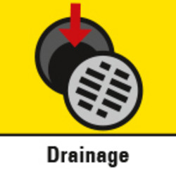 Pour l’utilisation dans les fosses de drainage