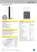 Scheda prodotto deumidificatore industriale a condensazione DH 310 (INT)