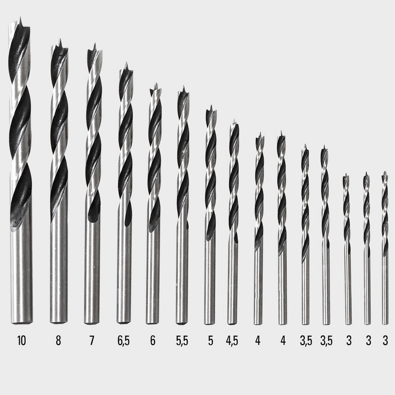 Set complet de Trotec de 15 mèches bois