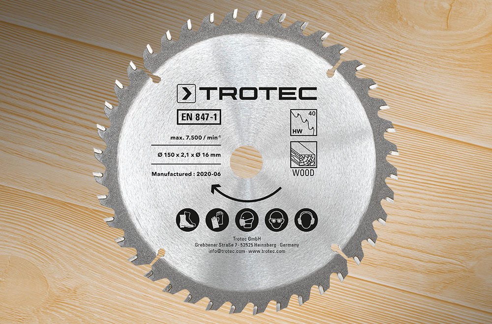 Set de 3 lames de scie circulaire Ø 150 mm (40 dents)