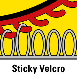 Sistema di fissaggio a velcro del foglio abrasivo