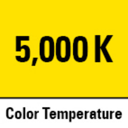 Temperatura cromatica di 5.000 K (bianco luce diurna)