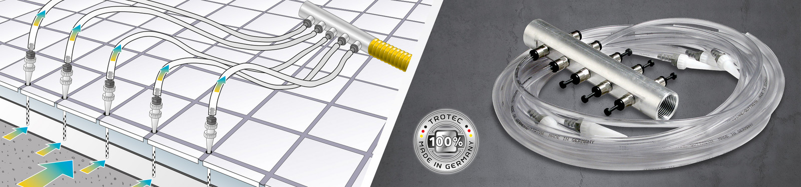 Trotec Aluminium-Fugenkreuzsystem