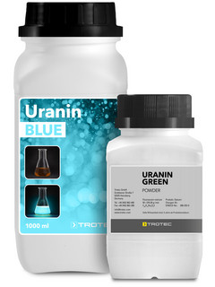 Uranin Blue und Uranin Green von Trotec