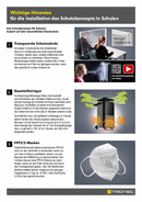 Wichtige Hinweise für Acrylglasplatten-Schutzwände (DE)